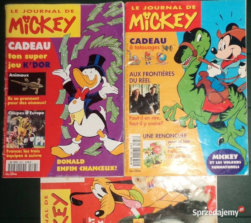 3x Le journal de Mickey Kaczor Donald Duck Walt Rzeszów