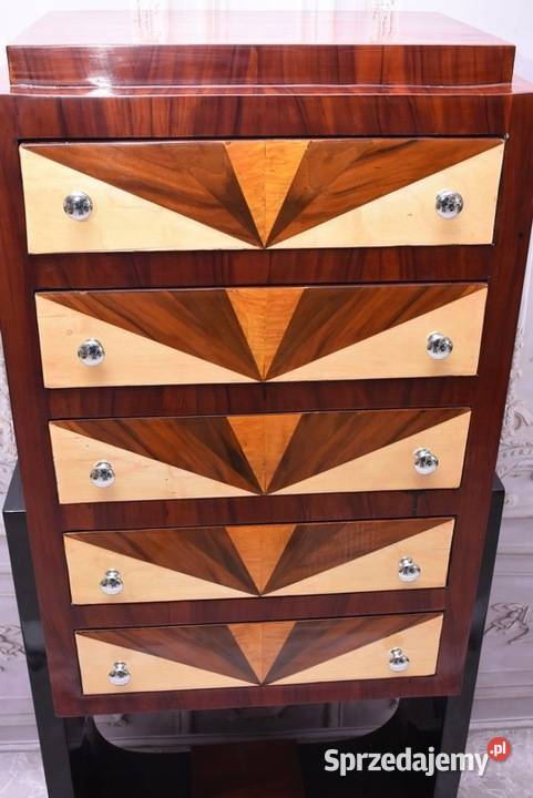 Drewniana Komoda Art Deco 5 Szuflad Regał Kraków sprzedam