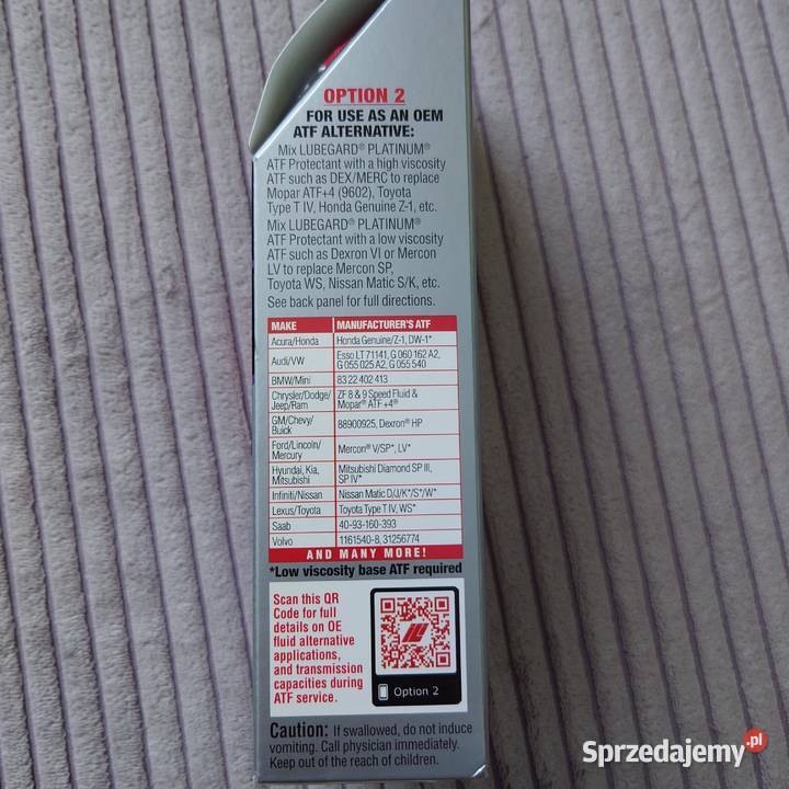 Lubegard Platinium do automatycznych skrzyń Warszawa