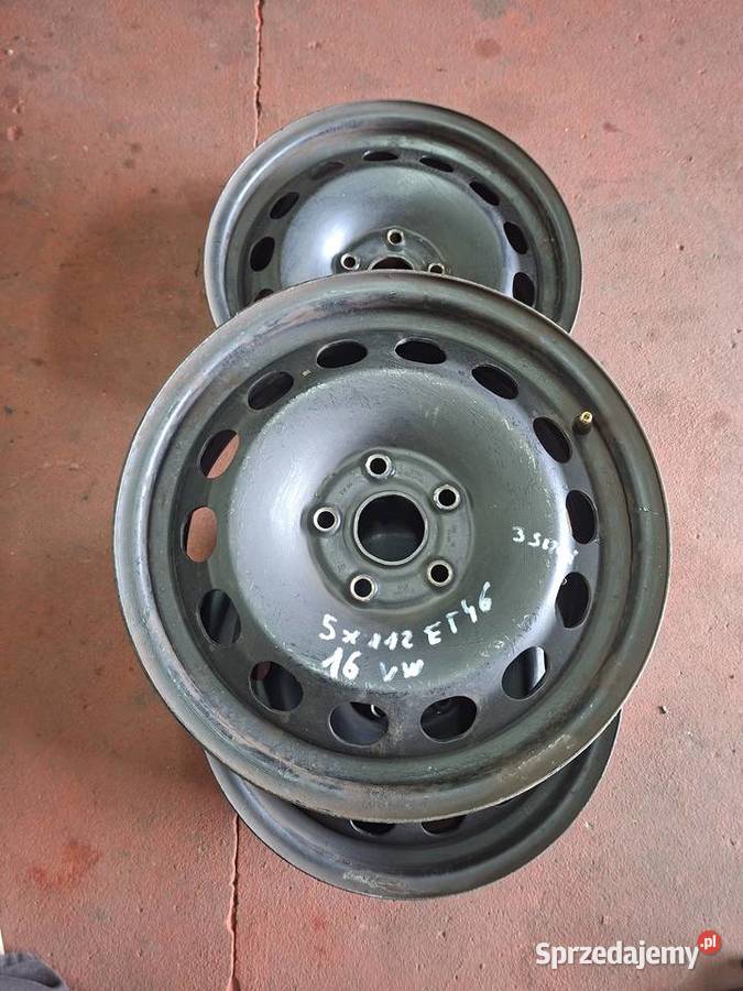 Sprzedam stalowe felgi 5x112 STAN ZGODNY Z Średnica 16" Rybnik