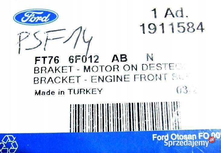 PODUSZKA SILNIKA PRAWA FORD TRANSIT TOURNEO dostawcze Głogów sprzedam