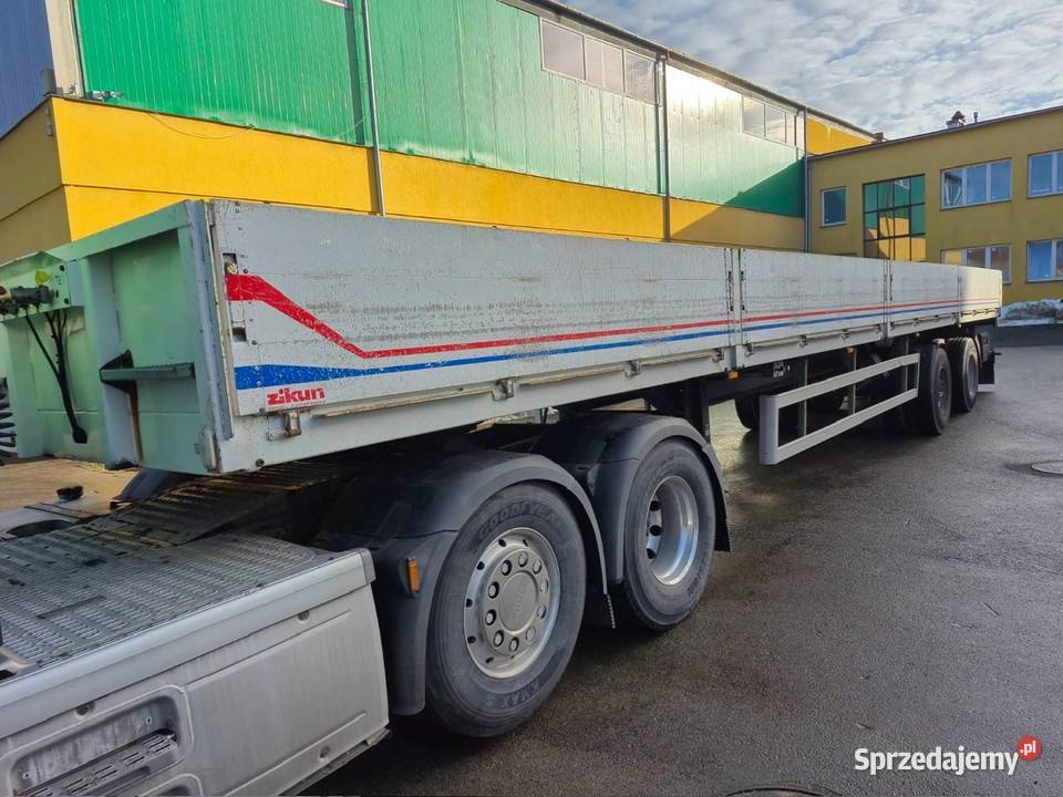 Naczepa ZIKUN do transportu stali burtowe Jordanów