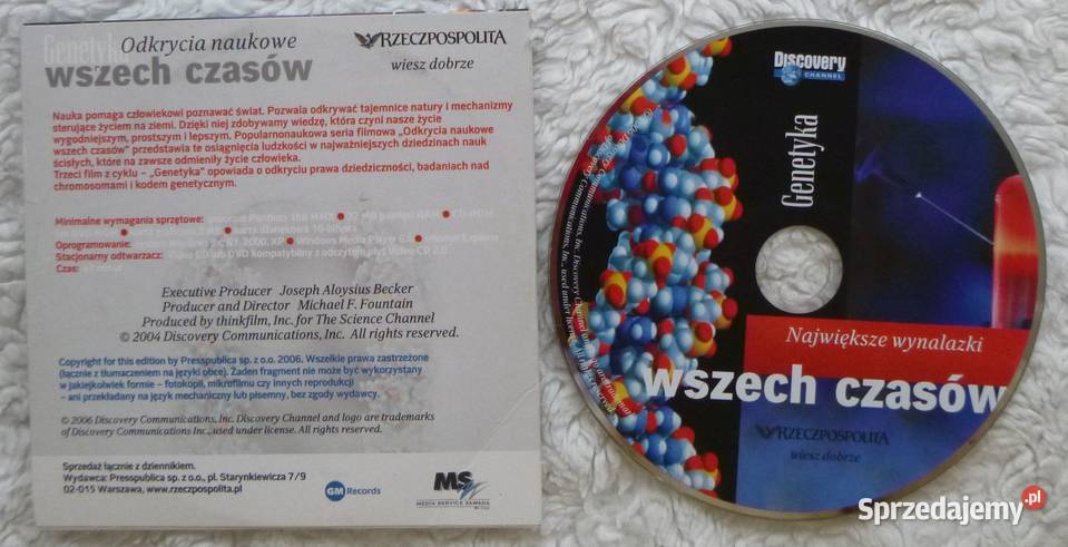 VCD film dokumentalny Genetyka dokument