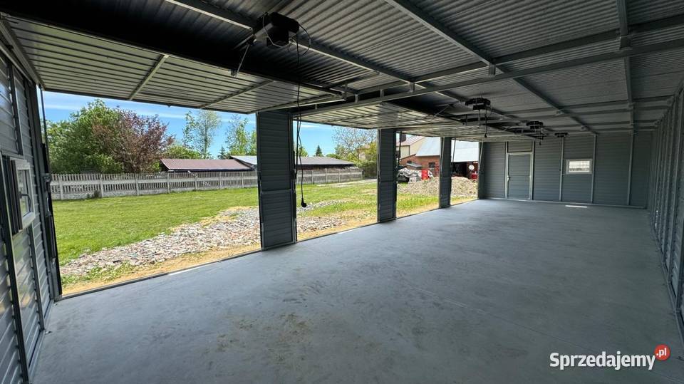 Garaż blaszany Antracyt MAT 15x55m h 273 światła podkarpackie Przemyśl sprzedam