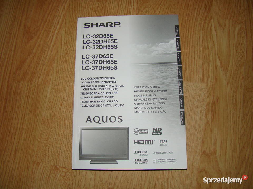 SHARP AQUOS LC32D65E LC37D65E instrukcja obsługi Gdynia