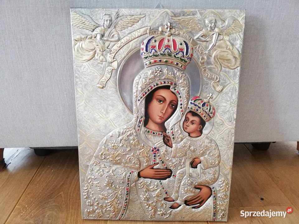 Piękna Ikona Matki Boskiej wskazującej drogę Łódź