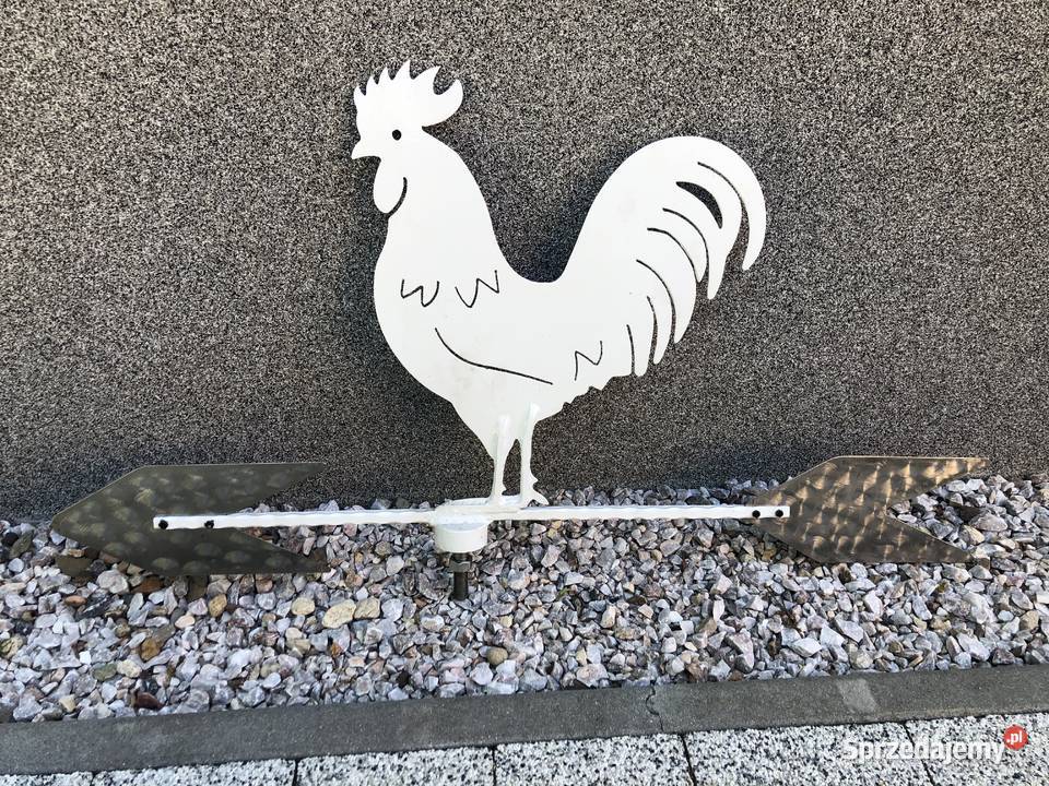 Wiatrowskaz Kogut na dachu Hand made