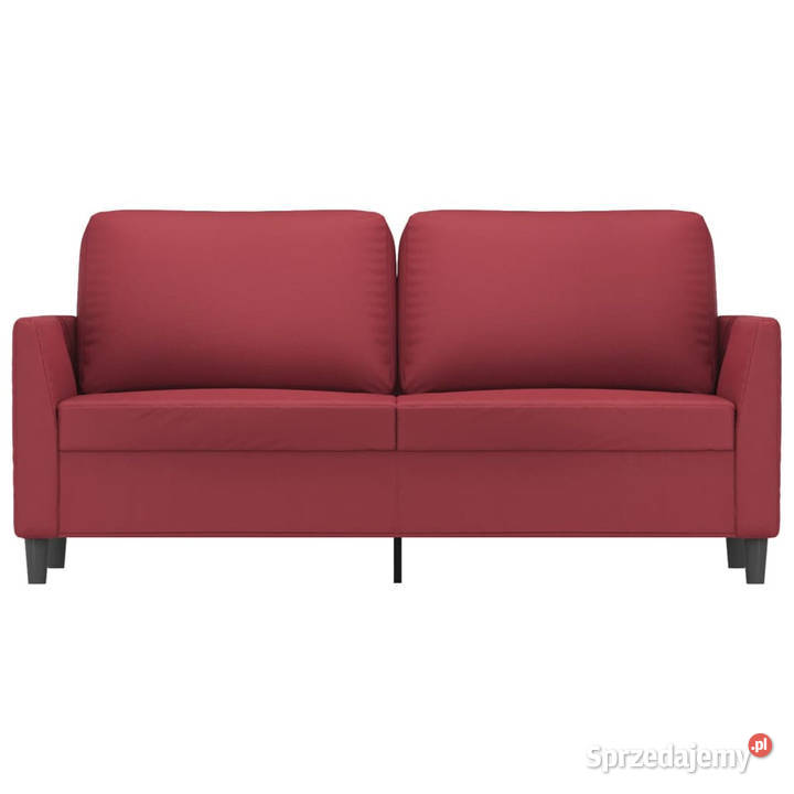 2osobowa sofa winna czerwień 140 sztuczna skóra mazowieckie Warszawa
