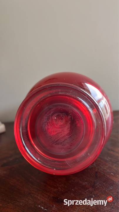 Szklany dzban Czerwony Zbigniew Horbowy Sudety