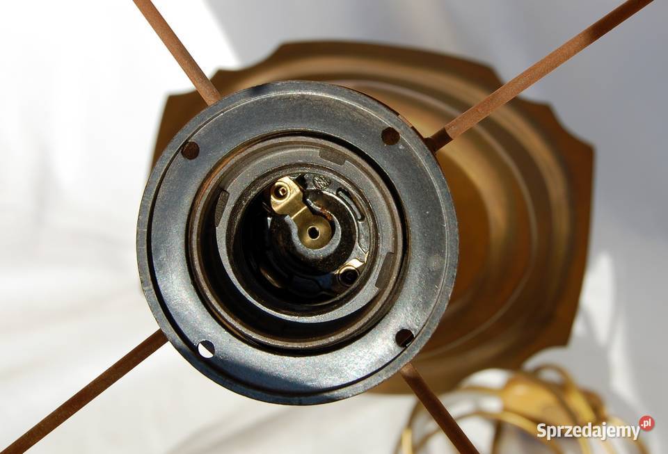 Klasyczna mosiężna lampa stołowa klasycyzm lubelskie Lublin