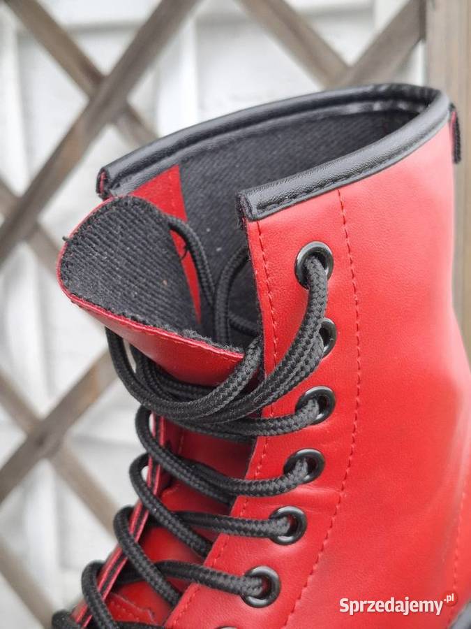 Czerwone botki 36 Primadonna wysokie buty glany inna sprzedam