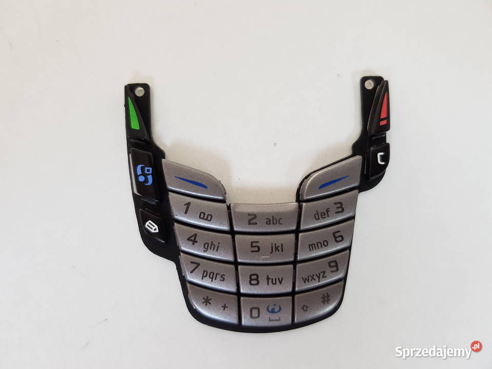 Klawiatura Klawisze Nokia 6600 srebrna ciemna