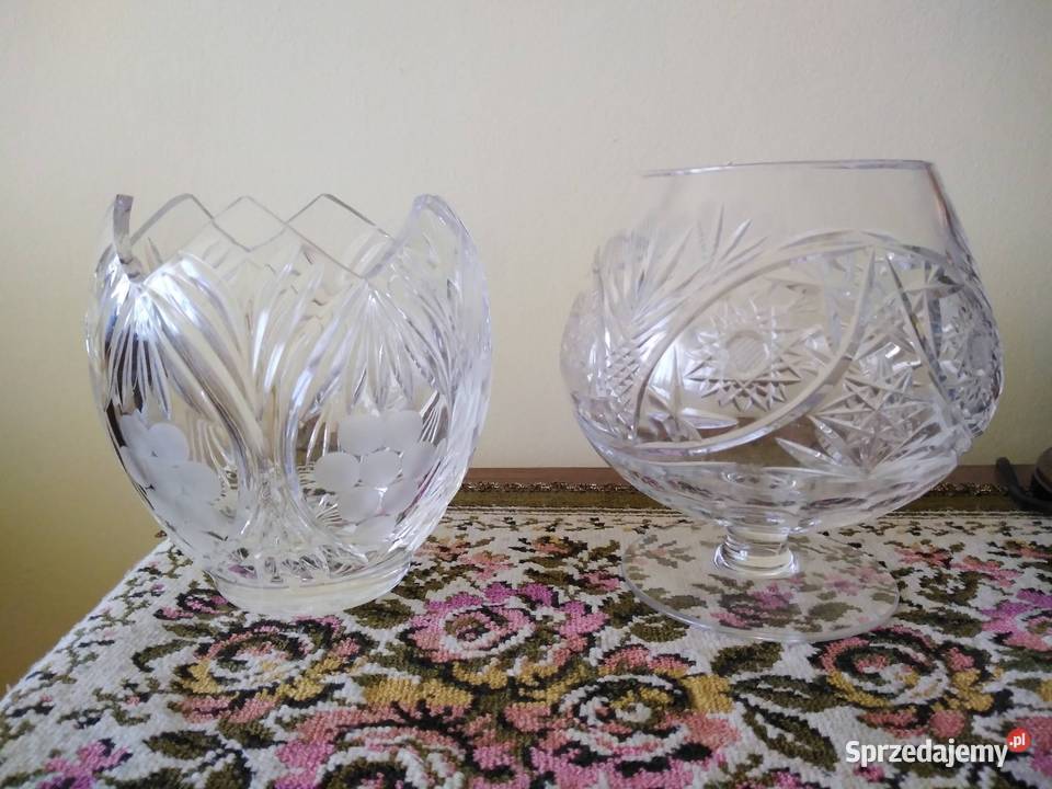 Stare kielichy kryształowe z PRL u Wrocław