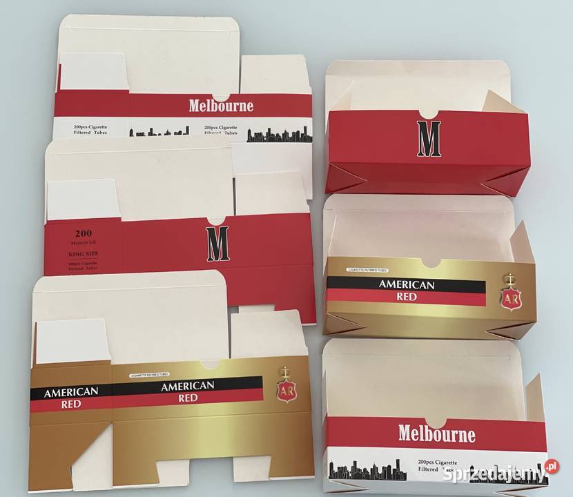Opakowania paczki pudełka na gilzy papierosowe Łódź