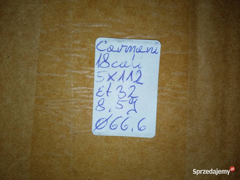 Felgi Carmani 18 5x112 et32 czujniki Audi Samochodowe świętokrzyskie Szczukowskie Górki