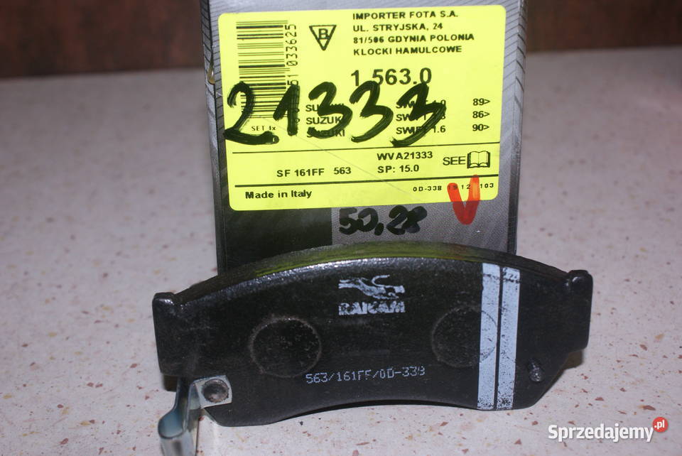 0 986 493 340 BOSCH KLOCKI HAMULC SUZUKI SWIFT Białobrzegi