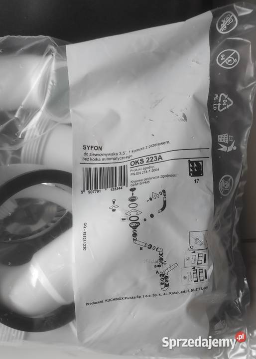 Zlewozmywak granitowy nowy z odpływem Rudziniec sprzedam