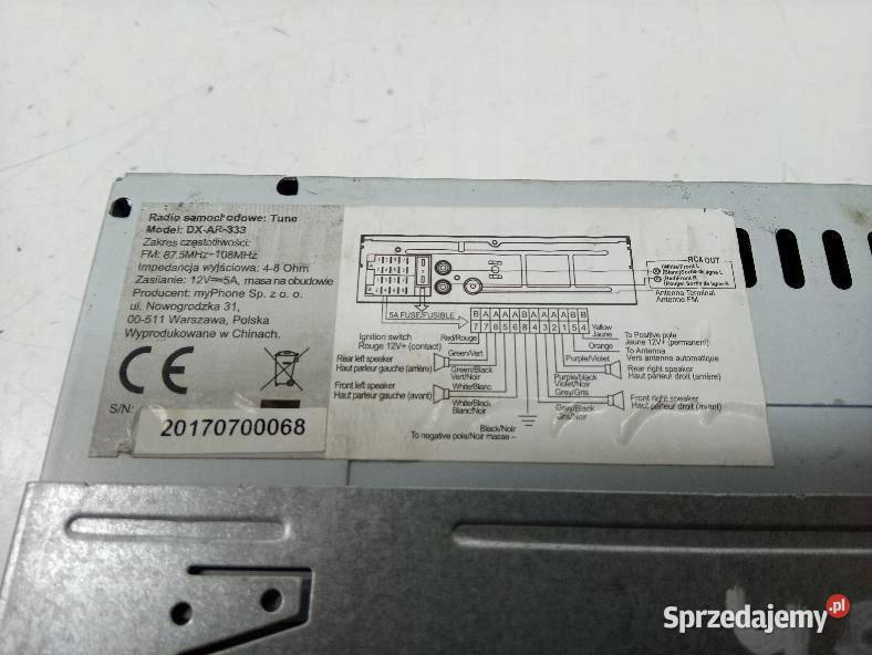 RADIO DXAR333 USB AUX KARTA Fiat Brava I sprzedam
