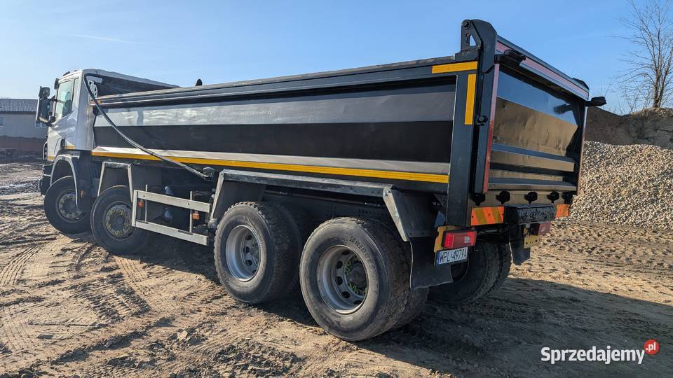 Scania P410 wywrotka 8x4 automatyczna plandeka 490000km Wyszogród