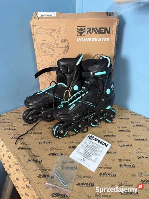 Rolki regulowane RAVEN Pulse BlackCyan 4043 Głuchów Górny