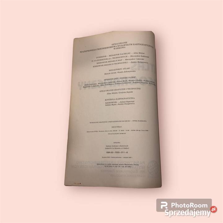 Atlas geograficzny świata 1987 pomorskie Gdańsk sprzedam