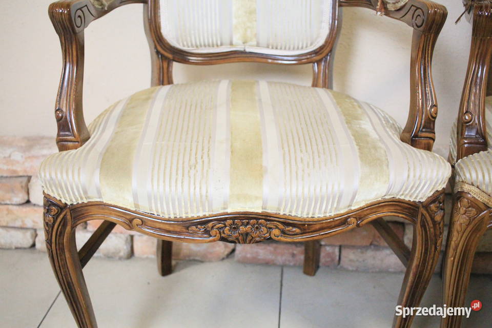 Stylowe dekoracyjne fotele 2 sztuki Stoły, krzesła, biurka Pszczyna