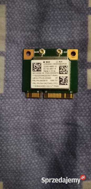 Karta sieciowa IBM Lenovo 04W3818 20200440 Wieliczka sprzedam