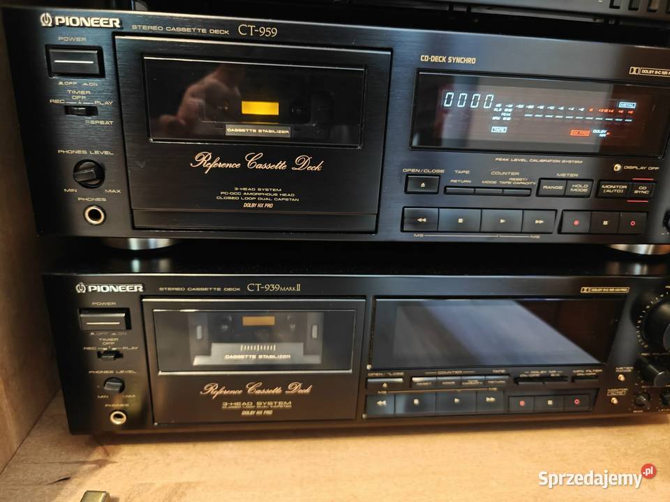 Magnetofony Pioneer CT 939 MK II i CT 959 Sosnowiec