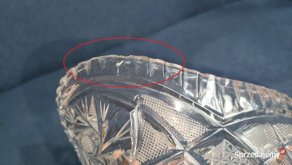 Zestaw szkła kryształowego misy popielniczka i