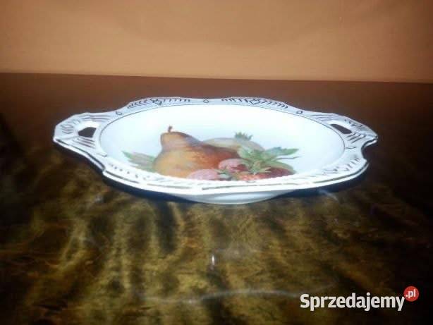 Patera czeska porcelana z manufaktury Victoria Gdańsk
