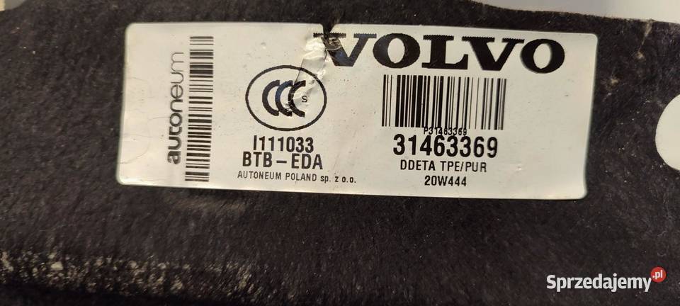 VOLVO XC40 WYGŁUSZNIE TUNELU 31463369