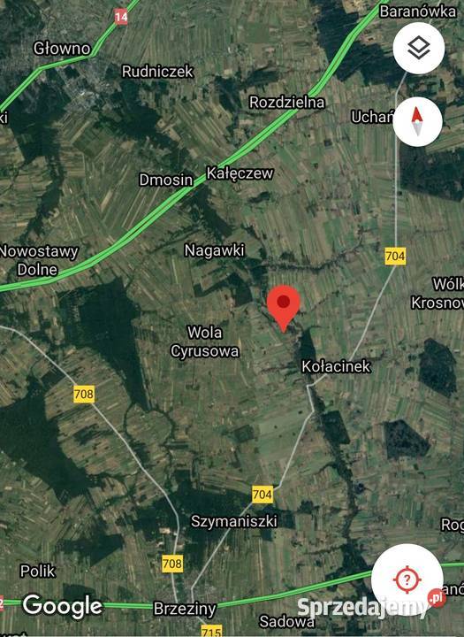 Działka budowlana 1600 mkw Koziołki