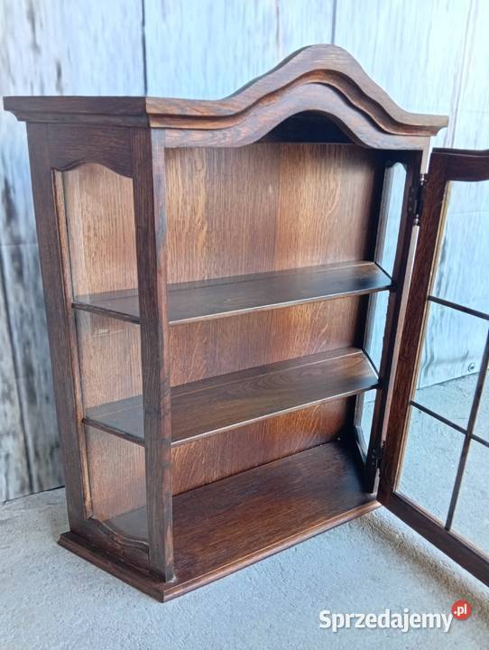 Witrynka gablotka drewniana wisząca 405 Kredensy i witryny Byczyna