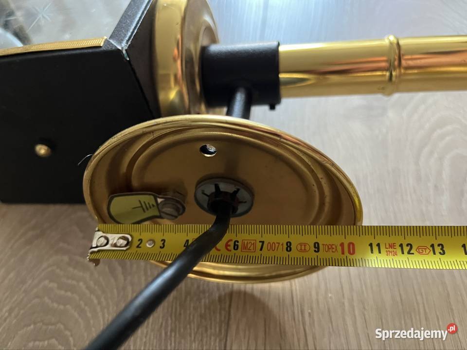 Lampa lampion mosiądz latarnia powojowa kinkiet Jabłonna