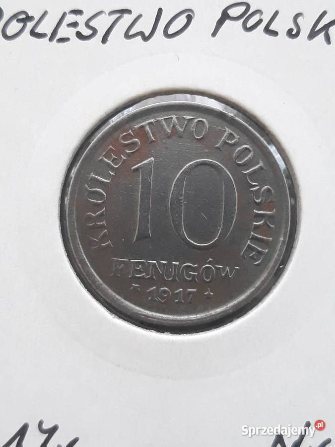 10 Fenigów Królestwo Polskie 1917 r 3 Skrętka