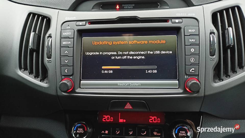 Kia Sportage polskie menu polski lektor mapy Aleksandrów Łódzki sprzedam