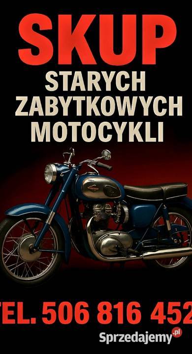 SKUP PRL MOTOCYKLE MOTOROWERY MOTORY SAMOCHODY Elbląg usługa