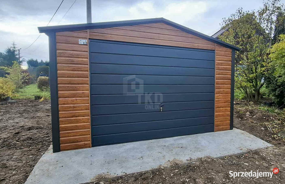 Garaz blaszany 45x6 m brama uchylna drzwi 344zł/m2 Gorzów Wielkopolski