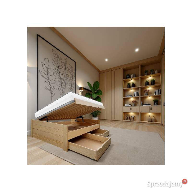 Łóżko ALTO wysokie otwierany pojemnikszuflady Łóżka opolskie Prudnik