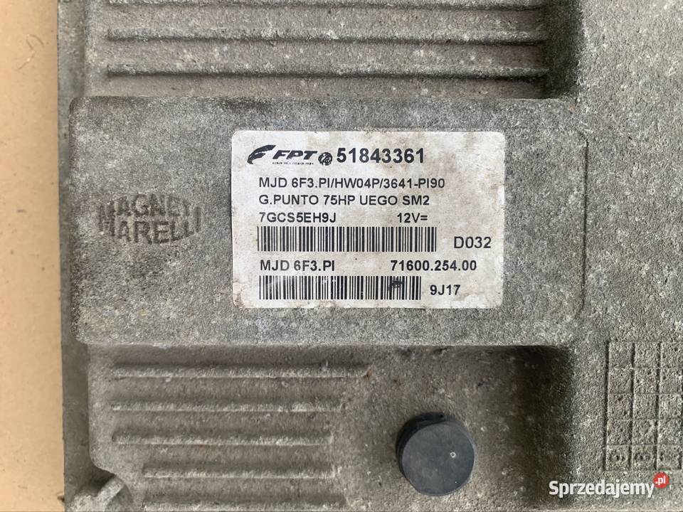 51843361 komputer sterownik silnika Fiat grande Szczecin