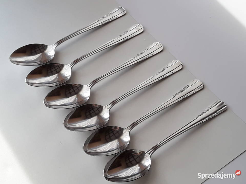 Duże łyżki obiadowe 1 SATURN sztućce PRL Sztućce śląskie Dąbrowa Górnicza