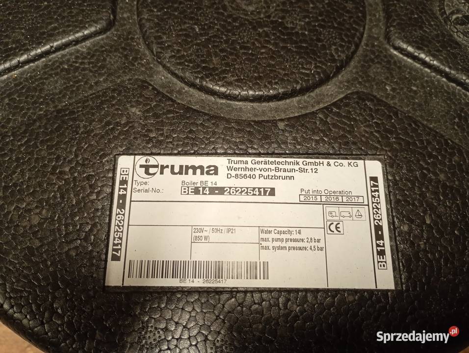 Truma Be14 Instalacja wodna śląskie Bielsko-Biała