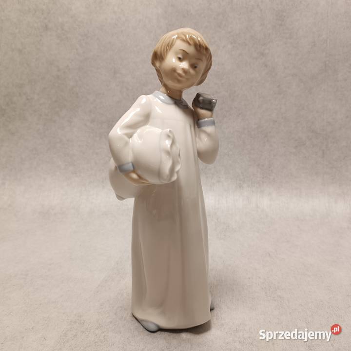 LLADRO seria Nao Chłopiec z zegarkiem 596GM zachodniopomorskie Kołobrzeg