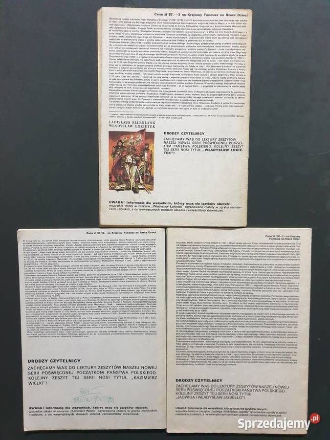 Początki Państwa Polskiego 3 dwujęzyczne komiksy Polskie Gdynia sprzedam