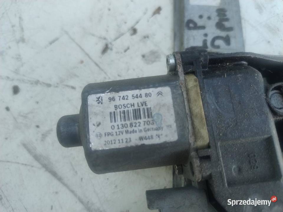 MECHANIZM PODNOŚNIK SZYBY LEWY PRZÓD PEUGEOT 208 osobowe