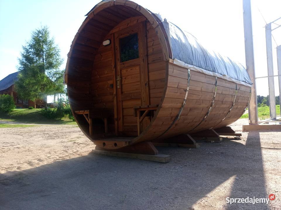 Sauna Beczka z Thermo Drewna 400 Sauna Ogrodowa Suwałki