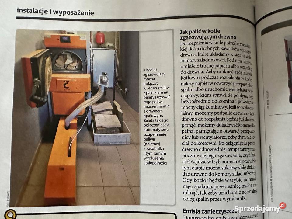 Piec co kocioł na szczapy klocki 50 drewna i Ogrzewanie Płock