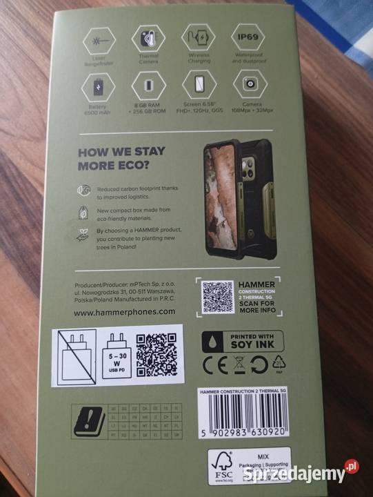 Smartfon Hammer Nowy 5G podkarpackie Krosno sprzedam