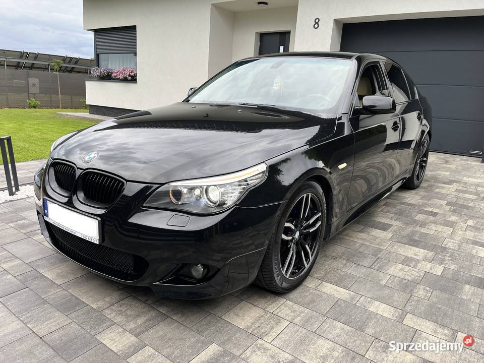 BMW E60 525D Mpakiet Czarna Sedan Manual nieuszkodzony