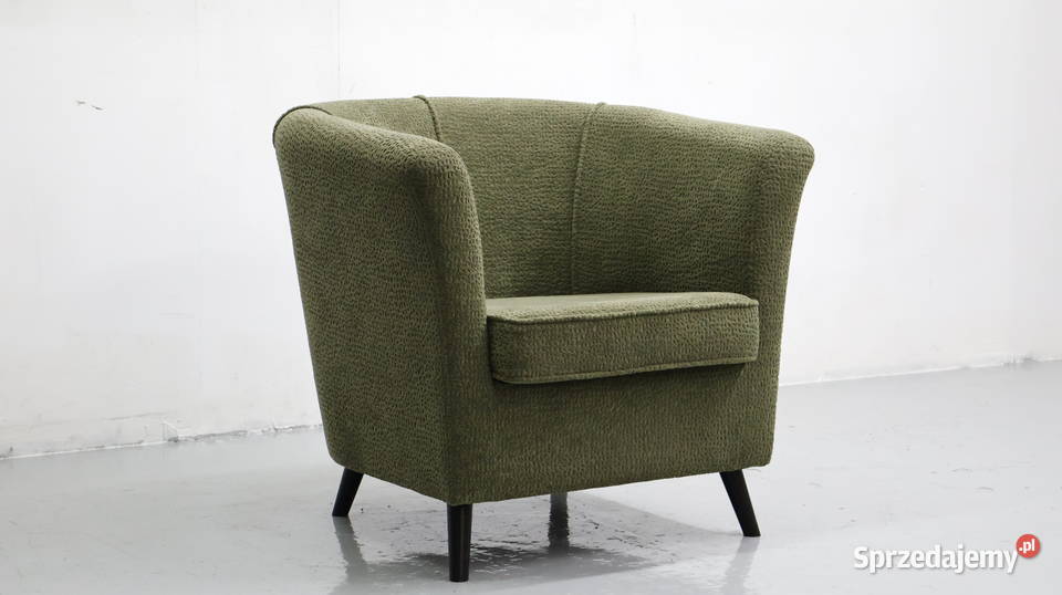 TEE WYGODNY FOTEL OKAZJA zielona tkanina wielkopolskie Poznań sprzedam